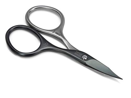 Germanikure Nail And Cuticle Scissors - Self-Sharpening Finox22 Titanium Coated Stainless Steel Professional Manicure Tools In Leather Case - Ethically Made In Solingen Germany - 2702 #TOP1