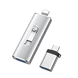 RAOYI 64GB USB Stick for Phone, 3 in 1 USB 3.0 Type C Flash Drive High Speed Photo Memory Stick External Storage Thumb Drive for OTG Smartphone, Pad, PC, Tablets-Silver