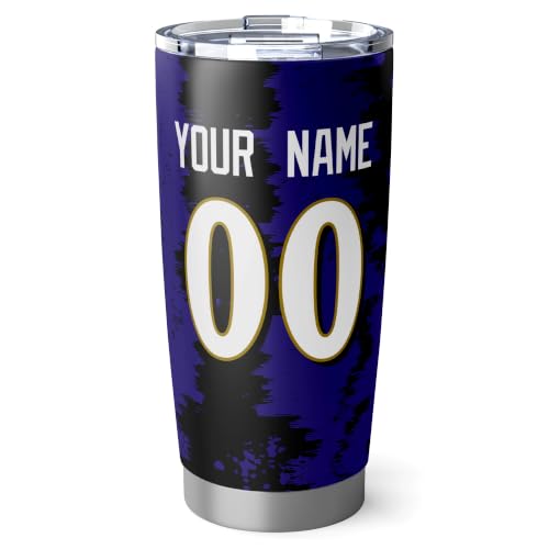 Image of ANTKING Baltimore Tumbler 20oz Travel Mug Custom Number Name Gifts