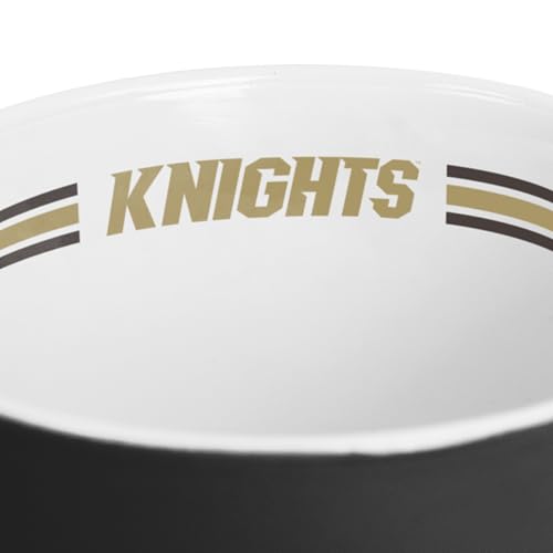 Image of Logo Brands NCAA Central Florida Golden Knights 15 oz Stripe Coffee Mug - Vintage Team Logo, Inside Print & Stripes, Microwave & Dishwasher Safe- Great Gift For Fans & Alumni