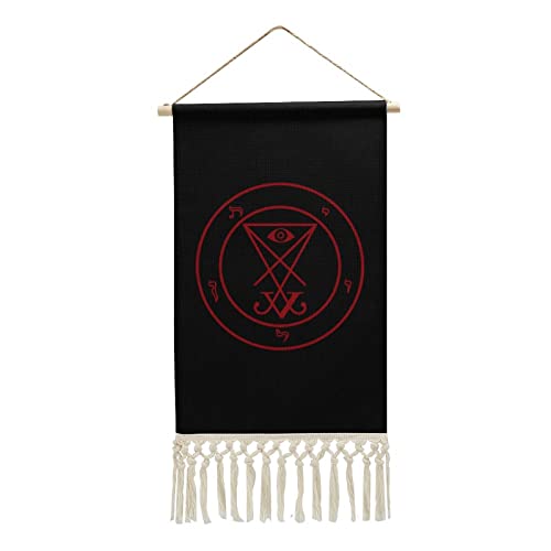 Sigil of Lucifer - Tapiz de pared para colgar en la pared, accesorios de decoración del hogar para dormitorio, sala de estar