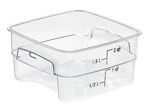 Image of Cambro FreshPro 2Qt Food Storage Container in Clear for Industrial and Kitchen Use, Pantry Organization and Ingredient Freshness