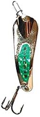 Custom Jigs SL116-P-202 Slender Spoon, 1/16-Ounce, Gold, Lime