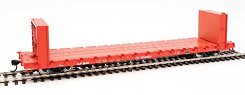 Walthers Mainline 910-5837 HO Scale 60' Pullman-Standard Bulkhead Flatcar (48' IL) - Ready to Run - Canadian Pacific #304663