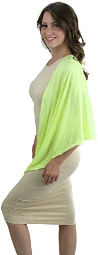 ToBeInStyle Women's Striped Neon Infinity Scarf4