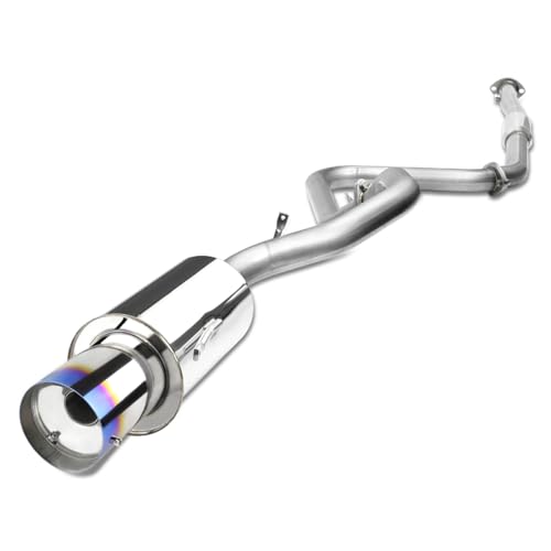 Auto Dynasty 4 Inches Burnt Muffler Tip Catback Exhaust