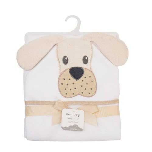 Image of JN&LULU Organic Cotton Fabric Hooded Towel for Kids & Toddlers, Ideal at Bath, Beach, Pool