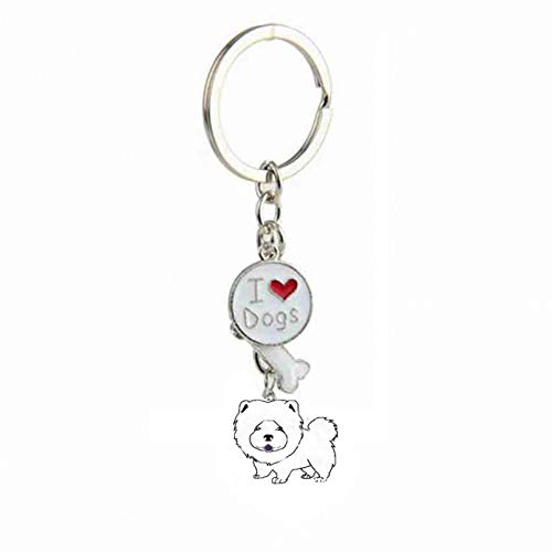 Preisvergleich Produktbild KANGDE Hund Anhänger Schlüsselanhänger weiblich männlich Mann Haustier Schlüsselanhänger Auto Schlüsselanhänger Schlüsselanhänger Halter Paar Schlüsselanhänger Geschenk