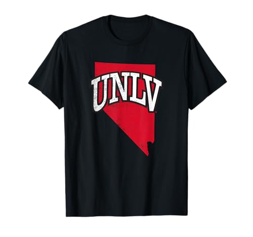 Nevada Las Vegas UNLV Rebels State Shape T-Shirt