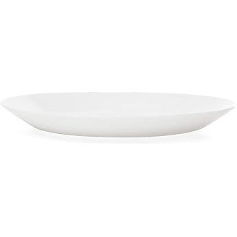 IKEA OFTAST Dessert Plates 19 cm Diameter Tempered White Glass Set of 6