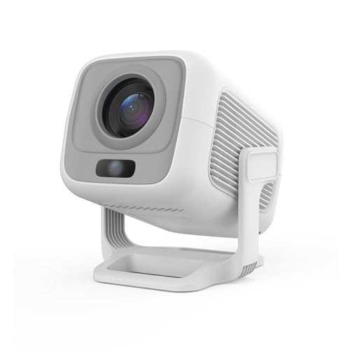 Mini Projector with WIFI 6 and Bluetooth, Native 1080P HD Supports 4K, Portable Projector with Auto Keystone, Movie Projector for Laptop, PC, Smartphone.