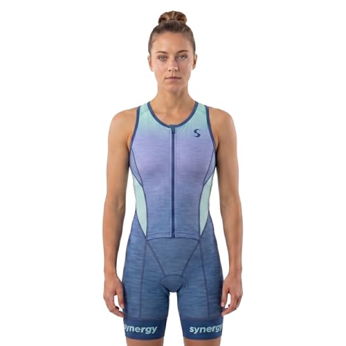 Synergy Women's Pro Sleeveless Racerback Trisuit (Wisteria Violet, Small)
