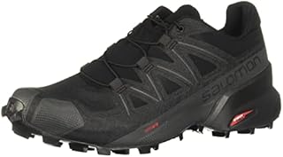 Salomon Men's Speedcross 5 Trail Running Shoes, Black/Black/Phantom, 9 M