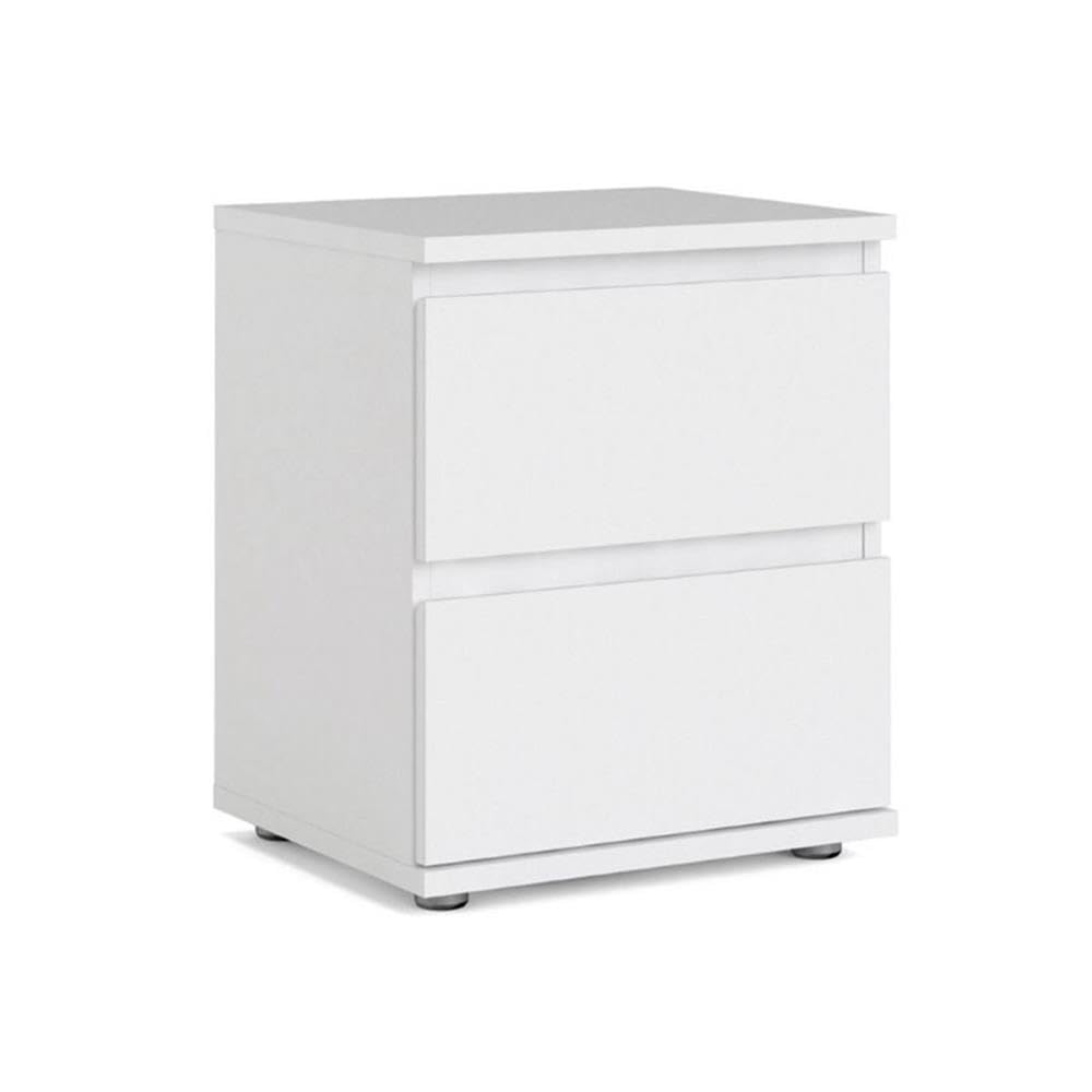 TvilumAurora 2 Drawer Nightstand, White