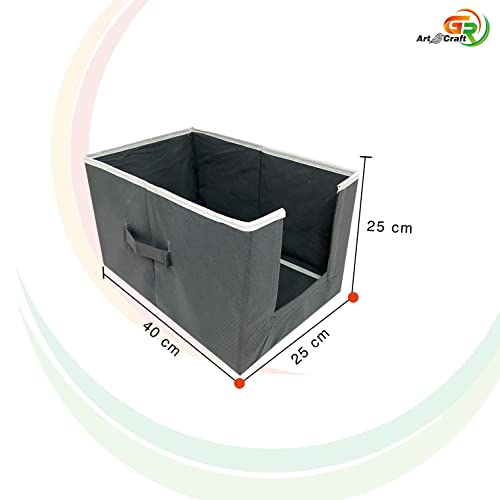 Image of GR Art&Craft inchOrganize Your Space inch Non Woven Shirt Stacker /Shirt Organizer /Wardrobe Organizer /Cloth Organizer /Cloth Cover-9 piece (Grey)
