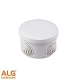 Caja de derivación gris redonda Diam 80 x 40 mm IP54