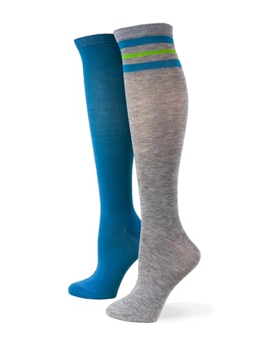 Image of no nonsense Women's Knee High Socks 2 Pack Tube Socks Tall Athletic Socks Long Socks for Uniform Knee High Stockings