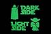 'Nuovo. Vivaci Star Wars Dark Side Light Side interruttore luce adesivo fluorescente si illumina