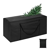 Christmas Tree Storage Bag, Fits Up 12 Ft Artificial Trees with Reinforced Handles & Dual Zippers Extra Large Heavy-Duty Waterproof Xmas Tree Storage Bag for Holiday Decorations Furniture