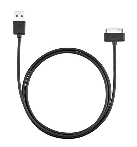 YUSTDA New USB Black Battery Data Sync Charger Cable for Nano Gen4 (4th Generation) Series: 8GB, 16GB