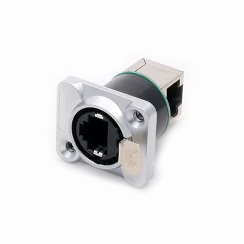 Conector RJ45 hembra tipo D para montaje en panel, adaptador de red 8P8C de un módulo 4