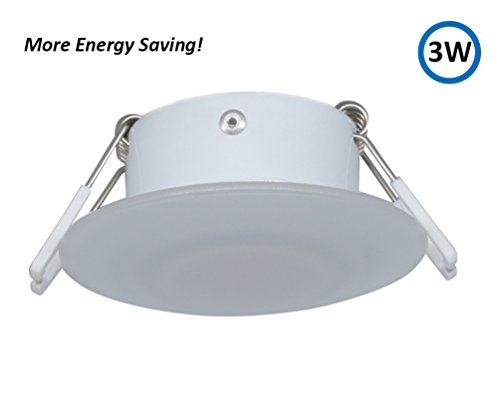 Facon 3 Inch 12V LED RV Puck Light, DLFST3-008 Full Aluminum Recessed Mount Down Light, 12Volts Interior Light for RV Motor-Homes Camper Caravan Trailer Boat (3400K Warm White Light) - Thumbnail 3