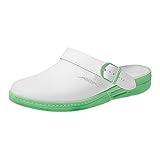 Talonera de piel Abeba 5081-40 The Original - Zapatillas de Zapato (Talla 40), Color Blanco
