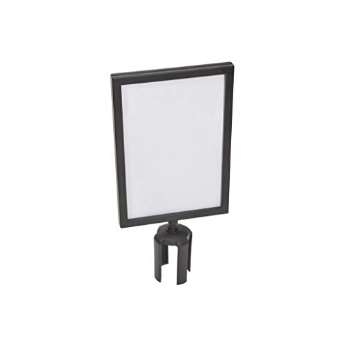 Citronic 853.986UK Barrier Signholder A4 Hochformat Plakathalter schwarz Cover