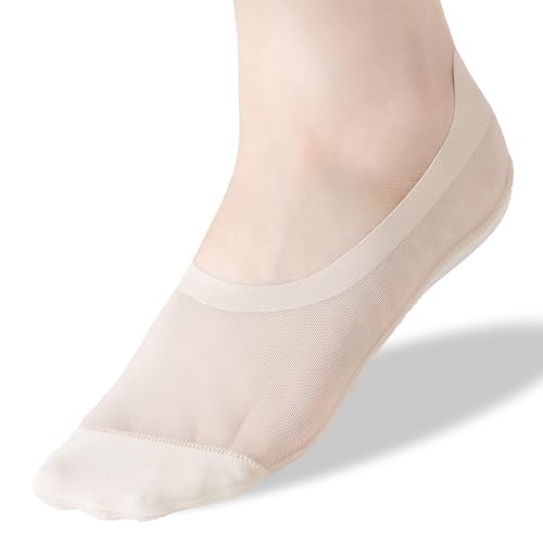 Thin No Show Socks Womens Low Cut Mesh Liner Socks Non Slip Invisible Breathable Footies - Main Image