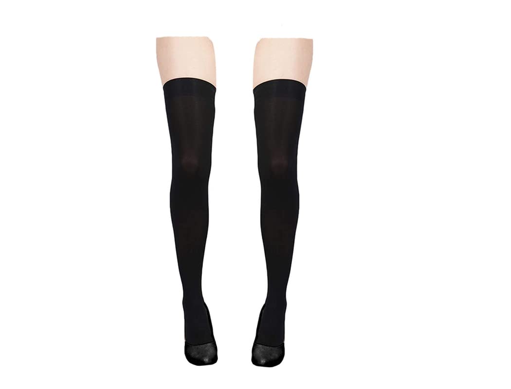 1 pair High Thigh Black Stocking for Girls and women-image-36