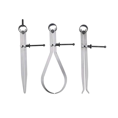 OSOLADY Spring Caliper Internal External Set 200mm Precision Carbon Steel Dividing Gauge