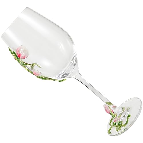 PRETYZOOM Copa De Cristal Multiusos Para Vino Tinto Copas De Vino Copa De Cóctel Con Forma De Flor Para Bebidas De Fiesta