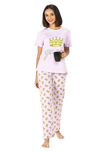 Image of Evolove Women Night Suit Set /Top Pyjama Set