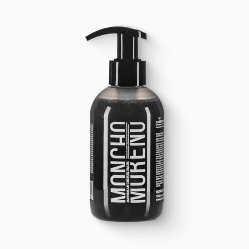 MONCHO MORENO | Bathman Detox Hair - Champú de carbón activo | Raices grasas y puntas secas, Limpia y purifica el cabello graso 250ml