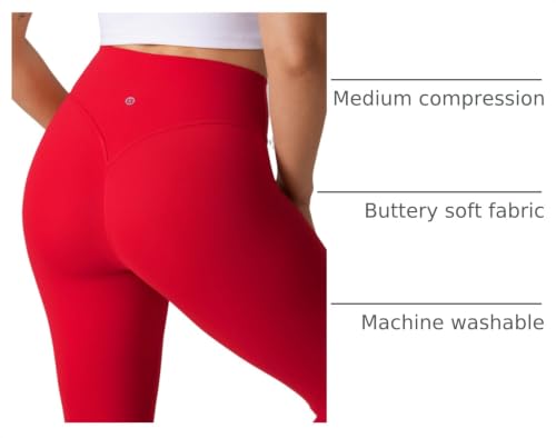 Image of UNISSU Hugcurve No Front Seam High Waisted Workout Leggings for Women Buttery Soft Yoga Pants Gym Athletic Tights - 25''