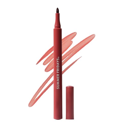 Summer Fridays Flushed Lip Stain Liner, 12hr Wear & Transfer-Proof