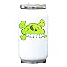Green Monster Comic Style Skull Thermos de Bouteille de Boisson Thermique sous Vide Blanc