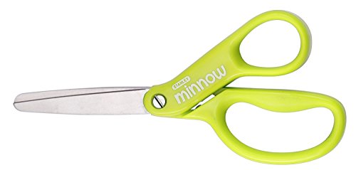 Stanley Minnow 5-Inch Pointed Tip Kids Scissors, Green (Sci5Pt-Green) #TOP1