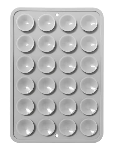 Image of Suction Phone Case, Phone Suction Sticker, Silicone Anti-Slip Silicone Multipurpose Hands-Free Sticky Pads Grip, Videos Mirror Shower (Dark Grey)
