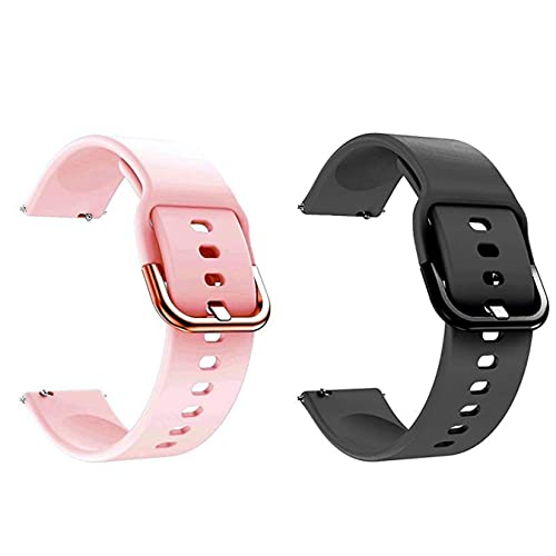 Image of ADAMO 20mm Watch Strap Combo Compatible for Bip U Pro /GTS /BIP 3 Pro /Icon Buzz and All 20mm Wristwatch and smartwatches
