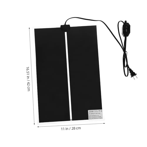 Alfombrilla calefactora para reptiles Yardwe 3pcs con control de temperatura miniatura 2