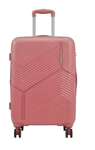 Image of Safari Carter Hard-Sided Polypropylene Luggage Trolley Bag, 3 Years Warranty (Rose Gold, Medium (67cm))