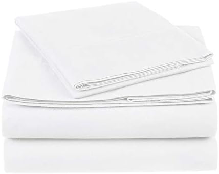 Louis Ultra Soft 100% Plush Egyptian Cotton 1000 TC Cal-King Size Sheet Set, Lavish Italian Solid fits mattresses up to 21" deep Pattern, Super Soft, Luxuriously Smooth, Silky Sateen Weave, White