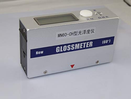 MeterTo Portable Gloss Meter MN60-CH Single-angle 60 Degree Glossmeter 0?1000GS Small Aperture 2x2mm for Arc, Concave, Convex, Pipe, Bottle, Small Parts, etc