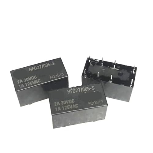 Relais HFD27-005S 5V CC 2A à 8 broches pour circuit imprimé