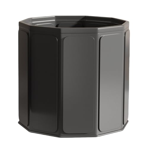 JoFist 折りたたみ式バスタブ、子供/大人用の多層ポータブルアイスバス、組み立て不要、省スペース、収納簡単、家庭菜園やジムに最適 (80*66,ブラック)