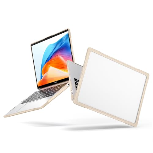 Funda plástica resistente Huawei MateBook D14 2023 de doble capa caqui