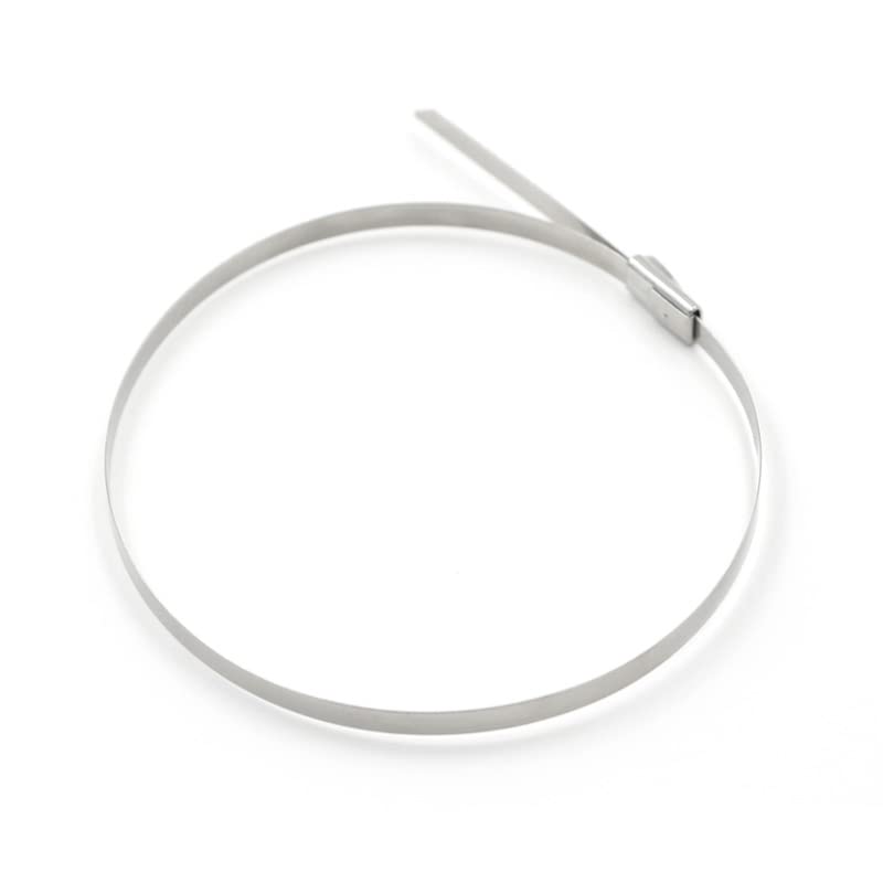 Opaski zaciskowe 40 szt. Samoblokujące opaski zaciskowe ze stali nierdzewnej 304 4,6 mm Wielofunkcyjne opaski zaciskowe metalowe blokujące 150 mm 200 mm 250 mm 300 mm 400 mm 500 mm Opaski zacisko