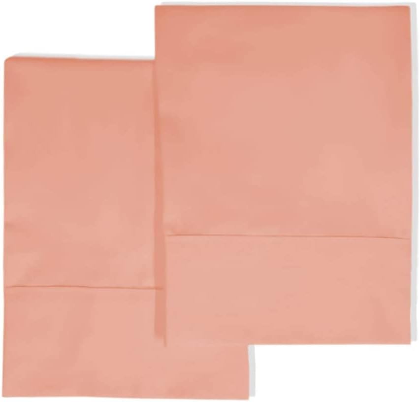 Pizuna 400 Thread Count Cotton Moss Green 50x75cm Pillowcase Standard 2 Pack, 100% Long Staple Cotton Pair Pillow Cases, Luxurious Soft Satin Pillow Cases (100% Cotton Standard 400 Tc Pillow Case)