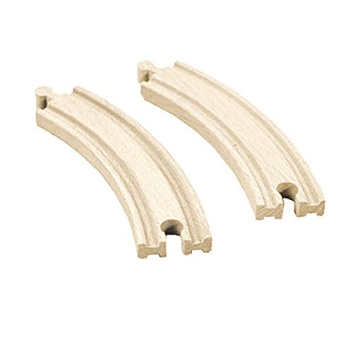 OrgMemory Eisenbahn Set, Hängebrücke, Holzeisenbahn Eisenbahnbrücke, Kreuzung, Stopp Track und Gebogene Gleise Kompatibel mit Anderer Marken